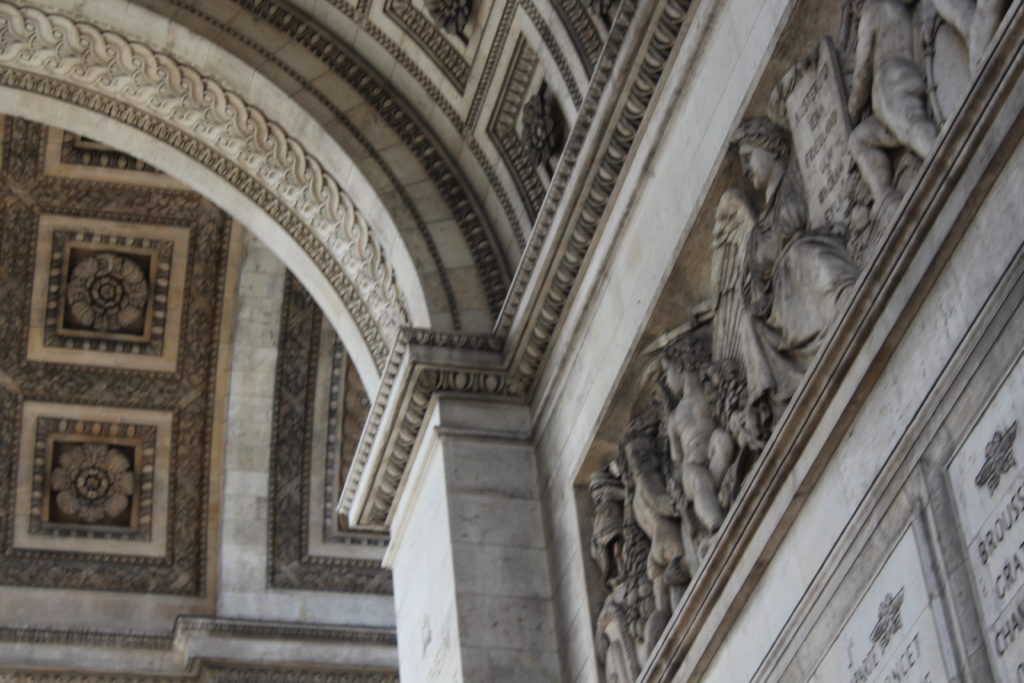Close up shot of church archway