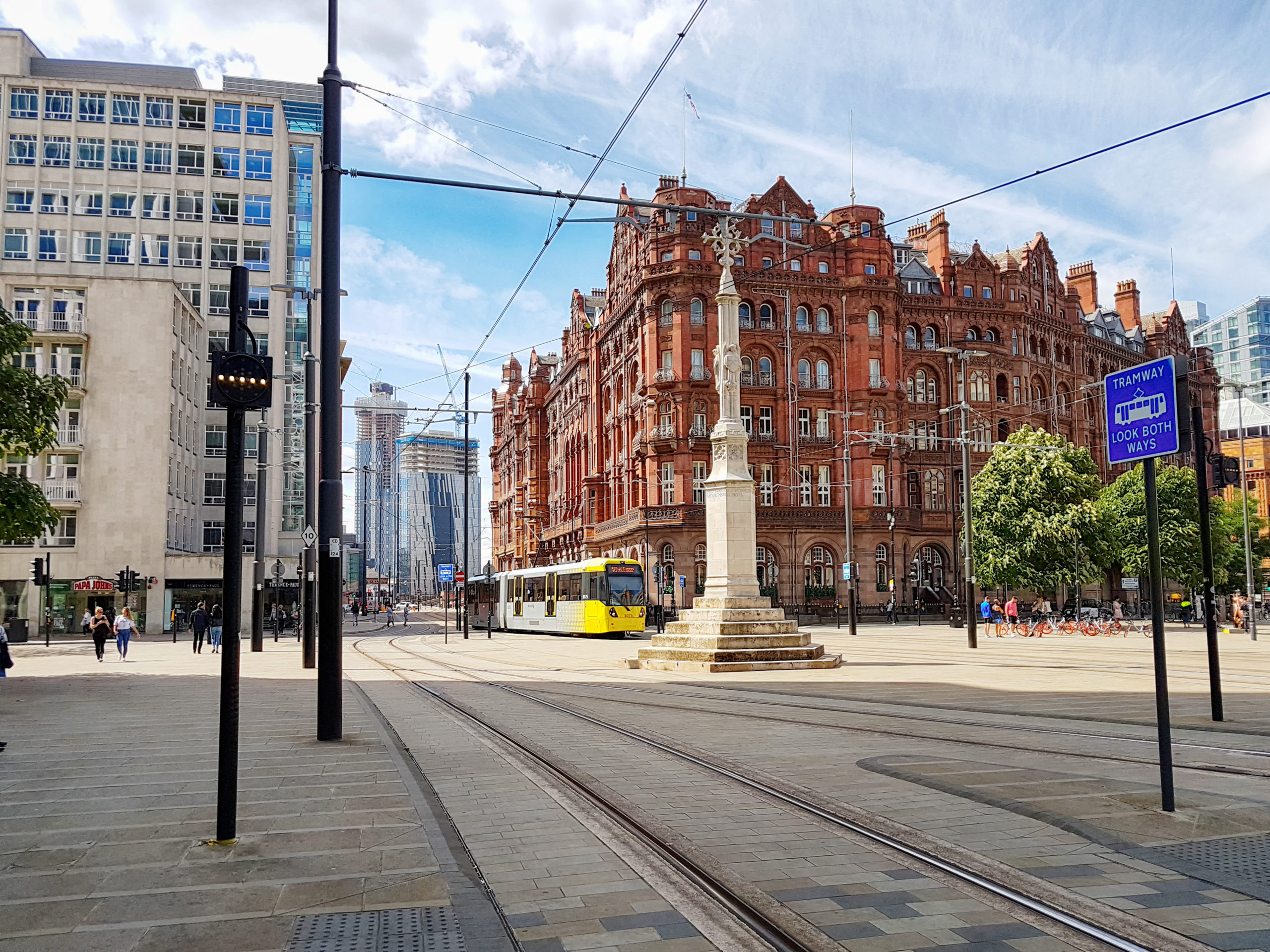 Portland Street Railway in Manchester, England