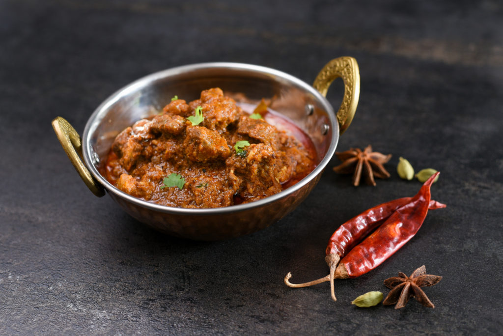 A bowl of curry