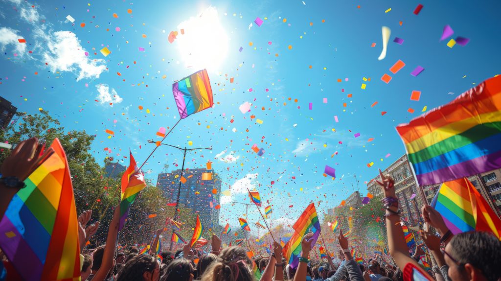 celebration of pride flags