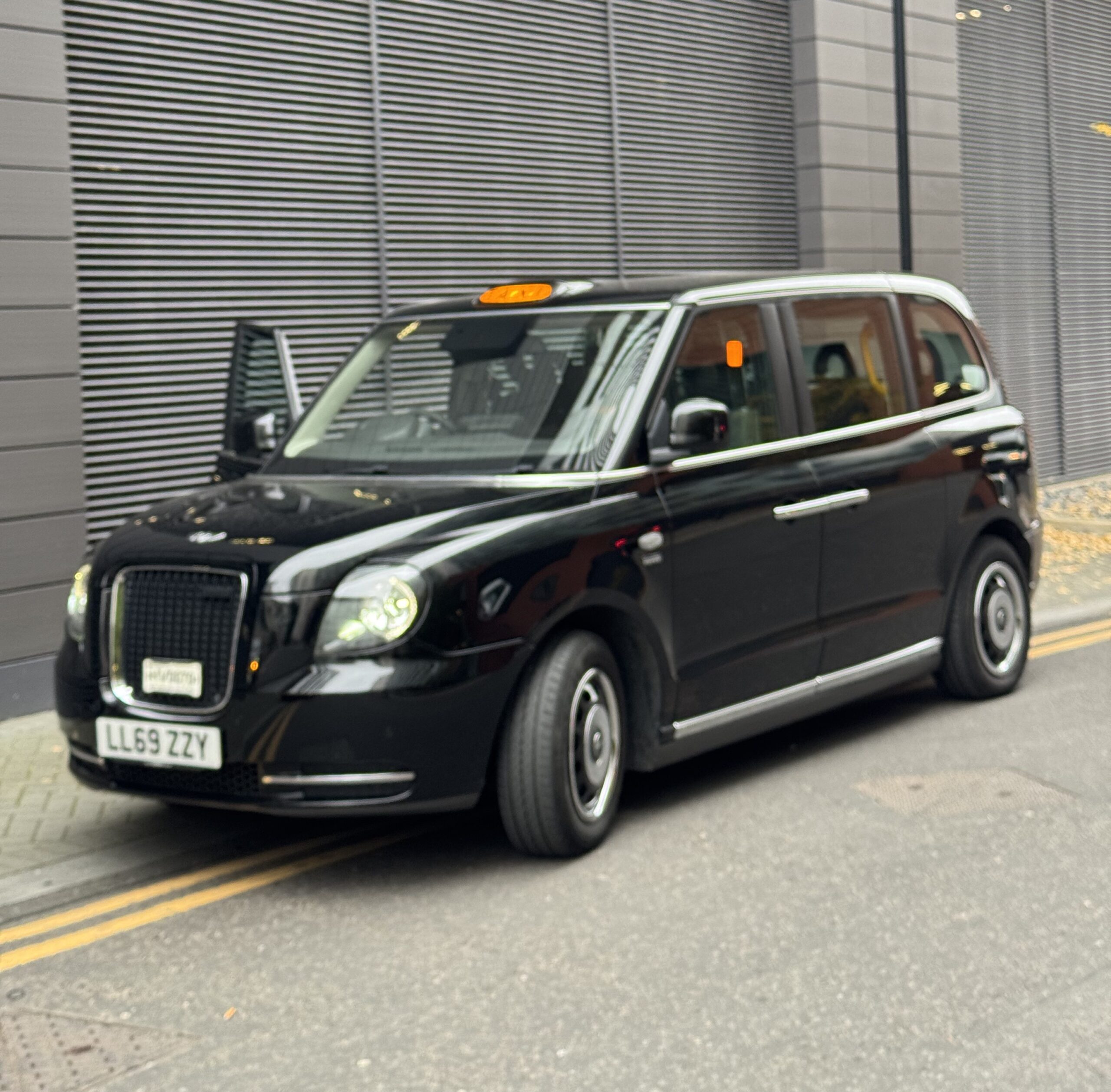 Our spotless black cab